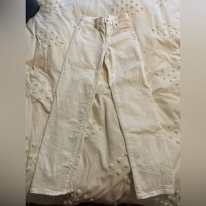 Madewell The Mid Perfect Straight Jean in white